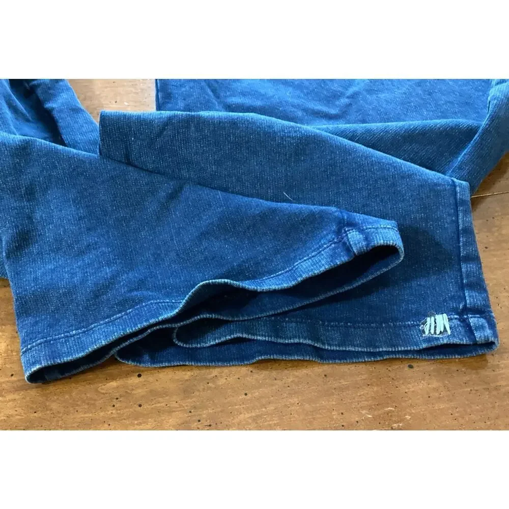 Sundance Bexley Soft French Terry Overalls Sz S Blue Cotton‎ Relaxed Boho Garden